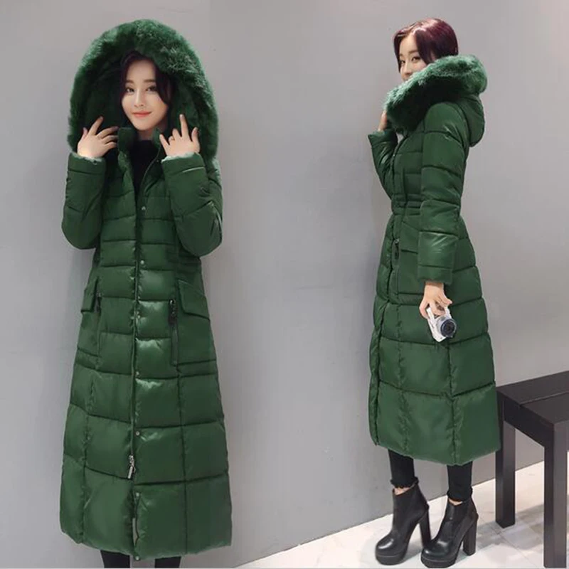 

Winter Jacket Women Nice Winter Coat Women Long Parka Fur Cotton-Padded Coats Women Wadded Jackets Plus Size 4 XL LU245