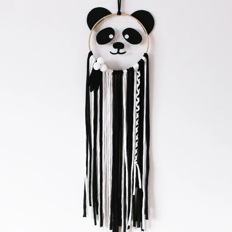 INS скандинавский мультфильм в форме животного Ловец снов деревянные ветряные