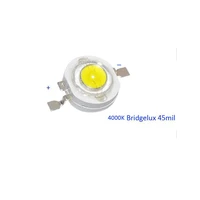 factory outlet 3w led diode pure white 4000 4500k led chip with bridgelux 45mil 100 with air mail tracking number
