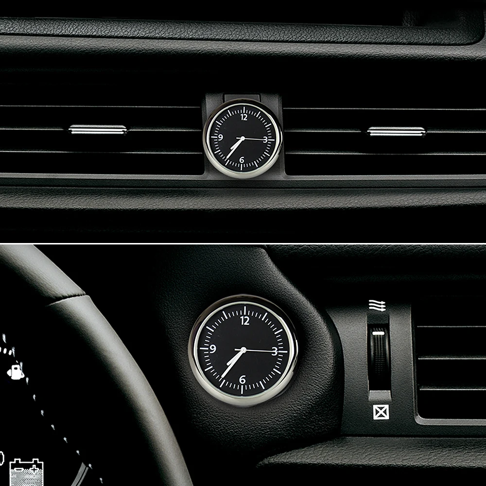 Автомобильные цифровые часы автомобильные кварцевые с термометром и
