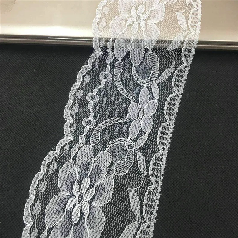 Hot selling 20yards/lot width 8cm bleaching inelastic lace Wedding dress accessories garment fabric | Дом и сад