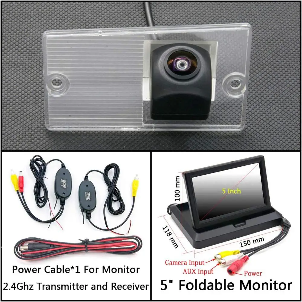 C Wireless 5 inch F 175 градусов камера заднего вида для Kia Sorento Naza Sorento BL XM 2003~ 2011 парковочный монитор ночного видения водонепроницаемый - Название цвета: C Wireless 5 inch F
