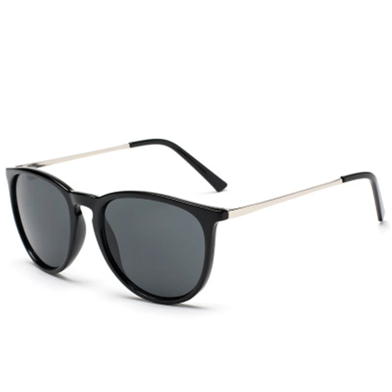 Женские круглые солнцезащитные очки Oculos De Sol Femininos брендовые металлические