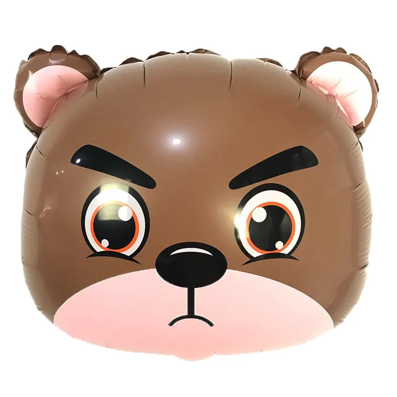 Шары воздушные алюминиевые в виде собаки кролика панды медведя свиньи обезьяны 50