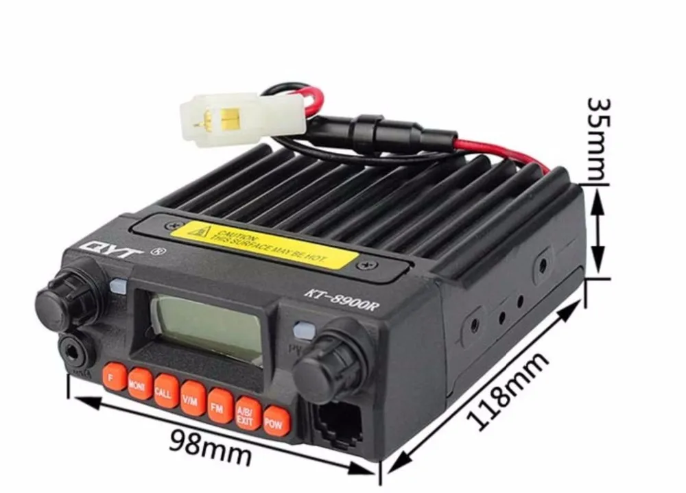 Трехдиапазонная мини-Автомагнитола QYT KT-8900R Comunicador UHF:400-480MHz/VHF:136-174MHz 240-260MHZ 25W Ham Mobile