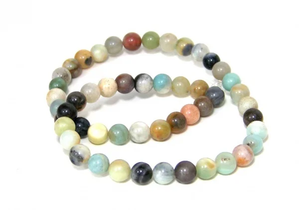 

2017 Hot Sale New Arrival Semi-precious Round-brilliant-shape Nice Of 8mm Round Mix Color Amazonite Beads 50pcs A Lot