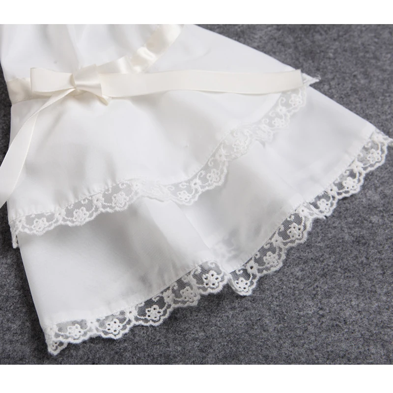 Весенне-летние женские белые короткие рубашки кружевные шифоновые готические с
