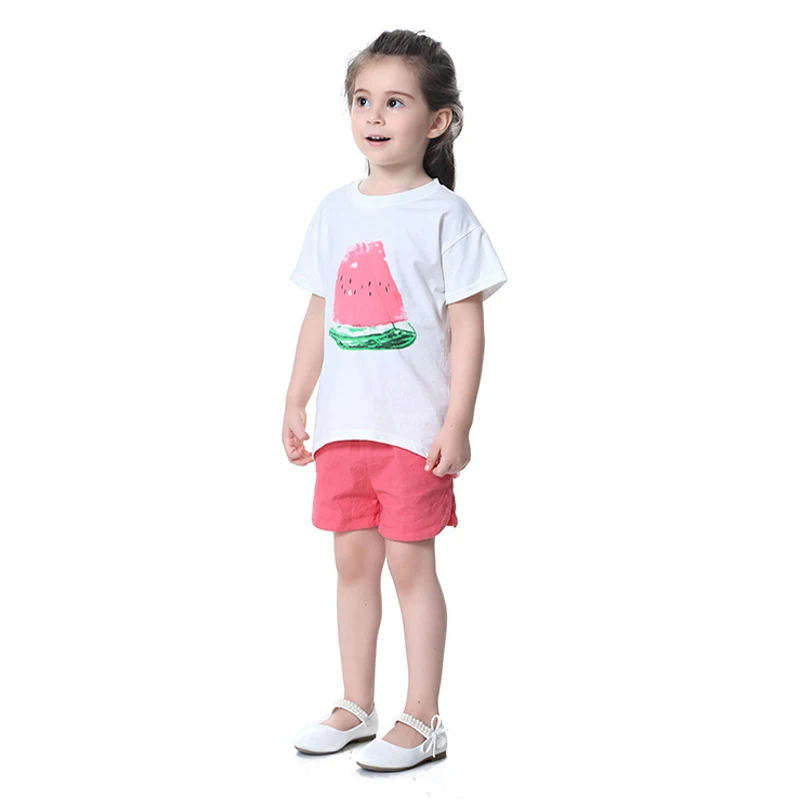 Модный летний спортивный костюм детская одежда хлопковый детский для маленьких