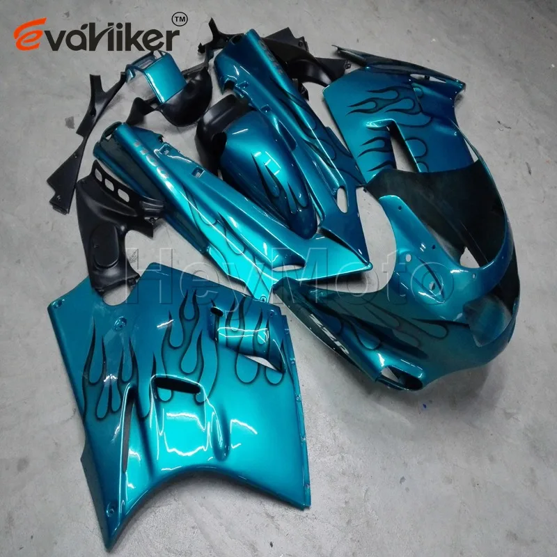 ABS Пластик обтекатель для ZX11R 1990 1991 1992 1993 1994 1995 1996 1997 1998 1999 2000 2001 зеленый ZZ R1100 90