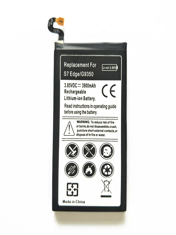 АЗК черный EB BG935ABE батарея для Samsung GALAXY S7 край G9350 G935FD SM G935F телефон батареи 3900