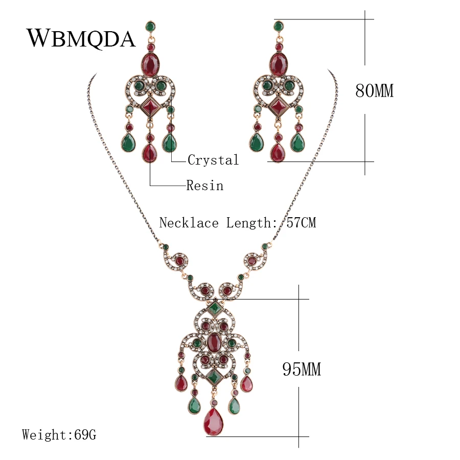 2 шт./лот высококачественные турецкие наборы свадебных украшений антикварное
