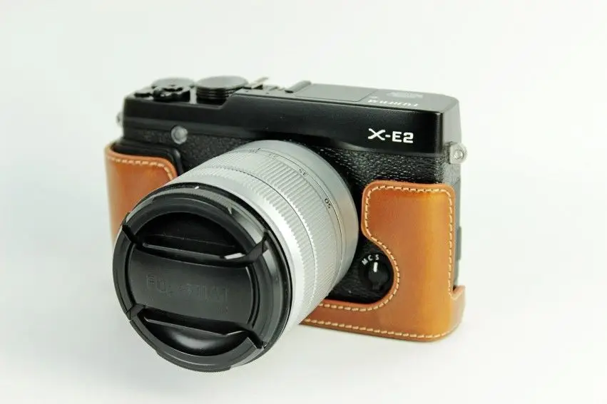 Новинка модель высокого качества коричневый Камера Сумка Кожа PU для Fuji X-E2 X-E1 xe2 XE1