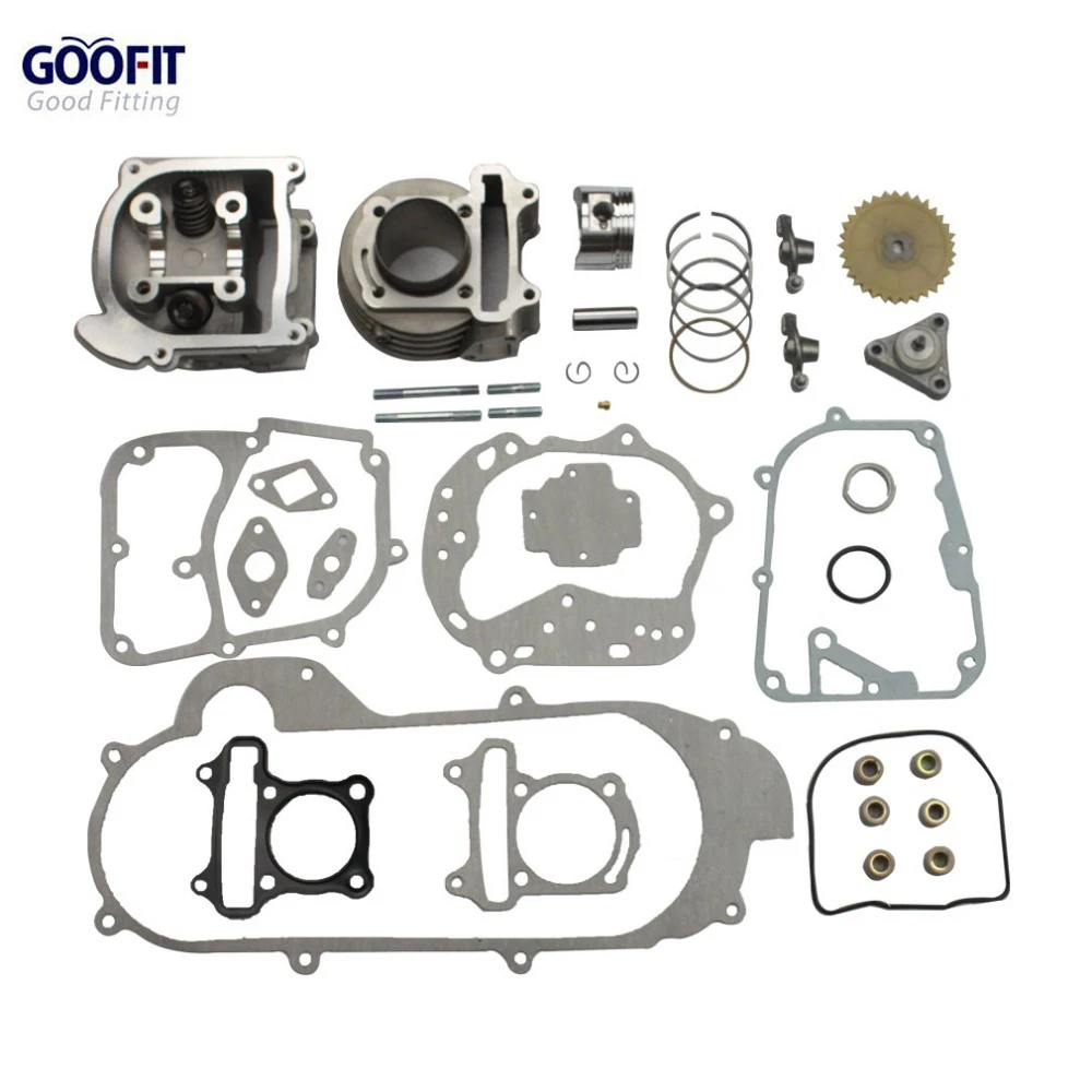 GOOFIT мотоциклы большой диаметр 50 мм цилиндр восстановить комплект Gy6 50cc 139qmb