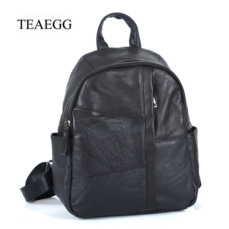 Женский рюкзак TEAEGG из коровьей кожи Женская многофункциональная сумка через