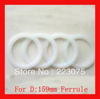 New Arrival Sanitary Clamp Gaskets Tri-Clamp silicon Gaskets for D:159mm ferrule White NEW 100pcs/lot