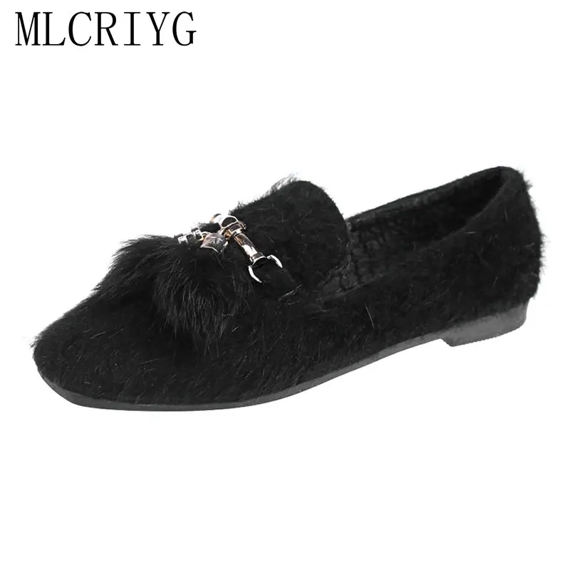 Size35 40 2018 Новый Для женщин скольжения на обуви плоской подошве офисные туфли