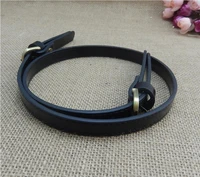 1pair leather handles durable shoulder bag detachable mochila belt handle handmade replacement handbag adjustable strap black