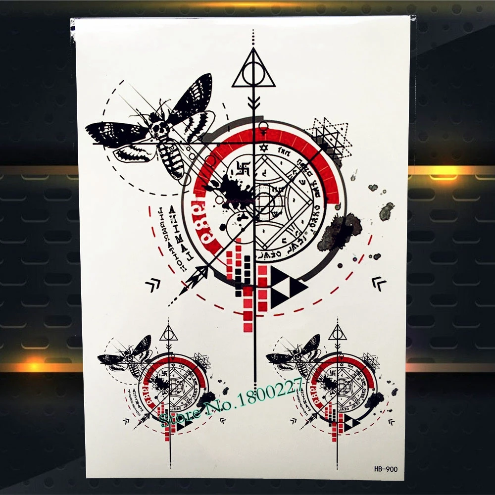 1 шт. 3D буддизм Мужская быстрая водостойкая татуировка наклейки буддистская