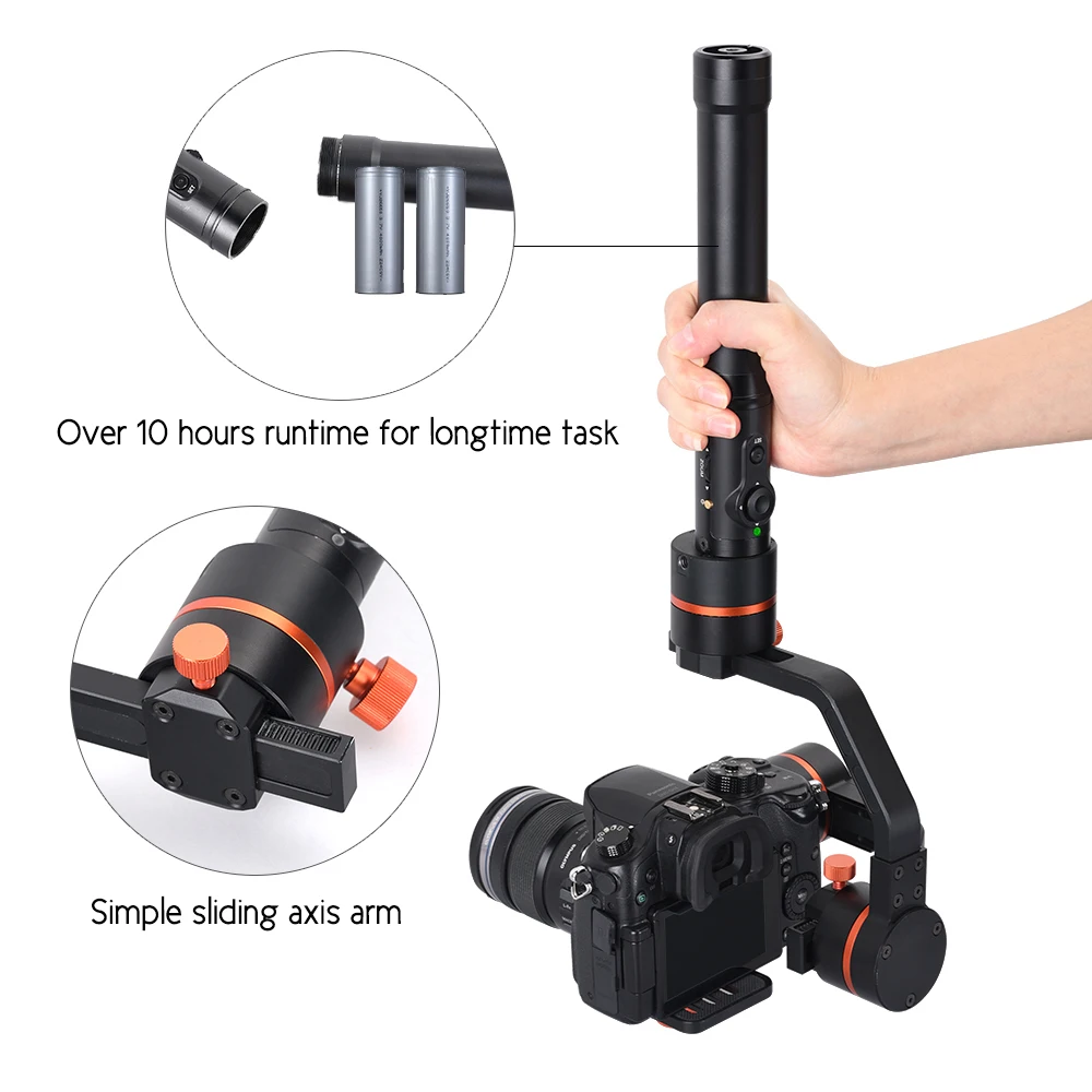 ViewFlex Тарзан м (B) 3 осевой ручной Gimbal Video Стабилизатор для Sony/для Panasonic/для цифровой