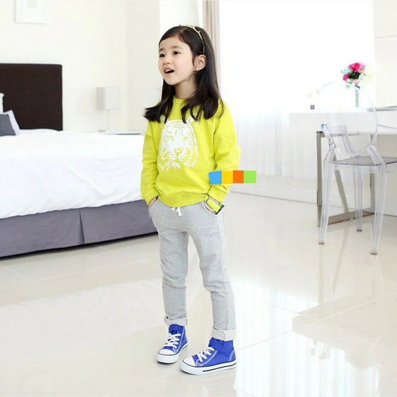 Корейская версия новой повседневной одежды для детей на весну хлопковые и