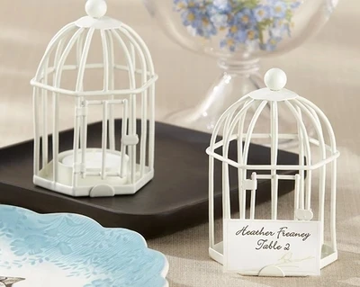 

wedding favor and decorations--Spring Song Rustic bird's cage Place Card Tea Light Holder Creative gifts 150pcs/lot