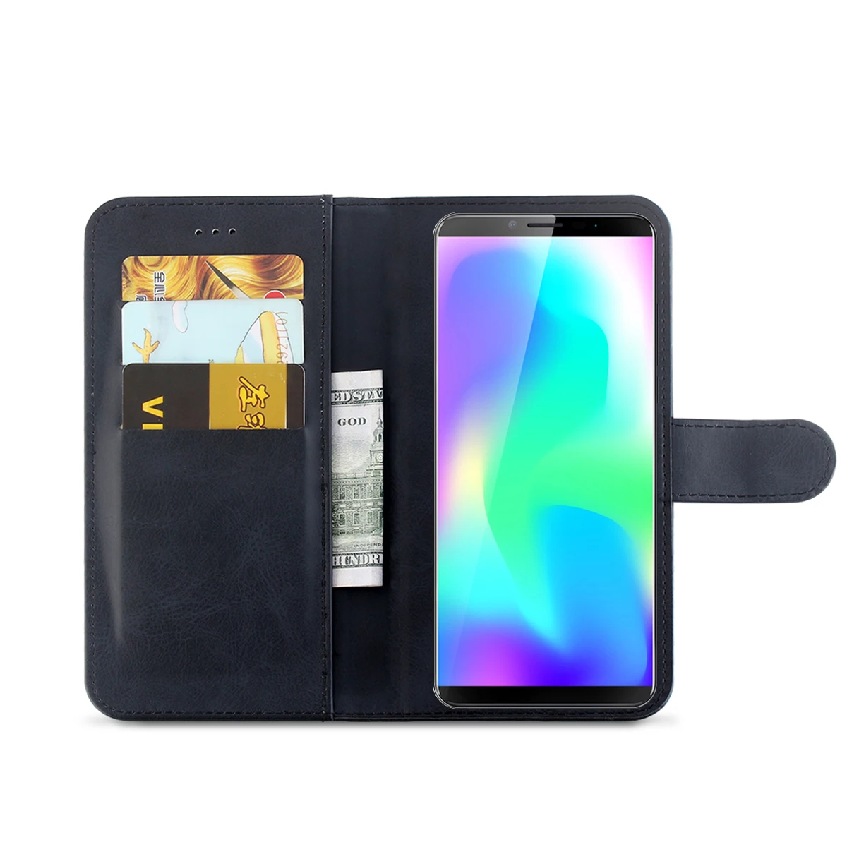 Ocolor для Cubot X19 из искусственной кожи чехол 5,93 ''нескользящий флип-чехол-кошелек с карманом для карт для Cubot X19 Capa+ силиконовый чехол