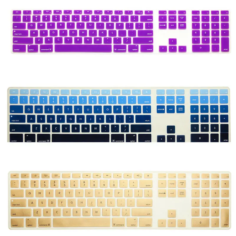 Ультратонкий силиконовый чехол для клавиатуры с цифровой клавиатурой Apple iMac G5/G6