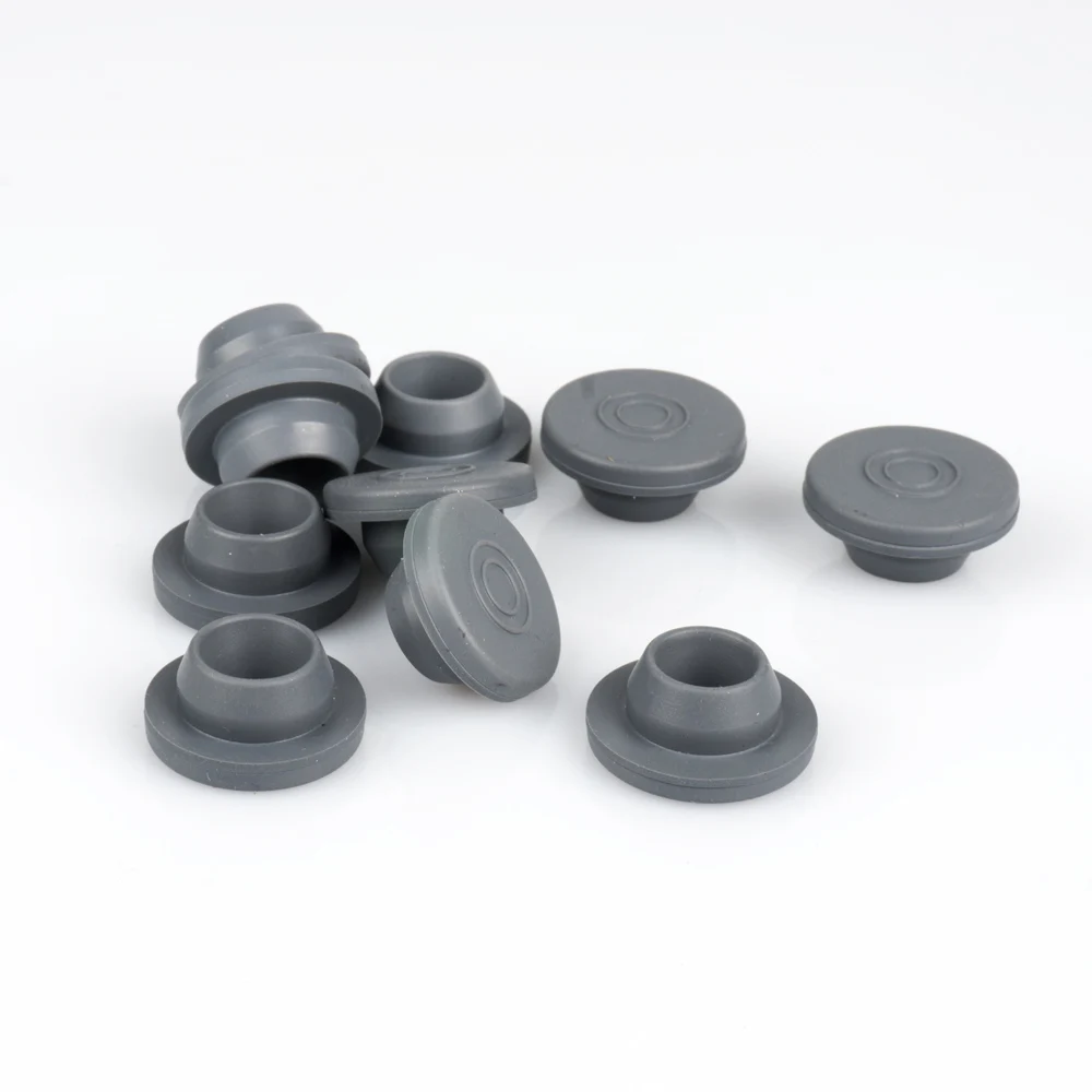 100pcs/lot 13mm 20mm Grey Color Butyl Rubber Stopper Medical Rubber for Vials Rubber Sealing Injection Vials Stopper Rubber Cap