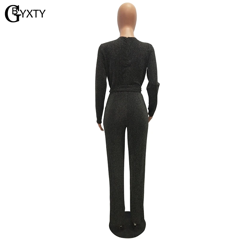 GBYXTY Combinaison Pantalon Femme сексуальный комбинезон с глубоким v образным вырезом и