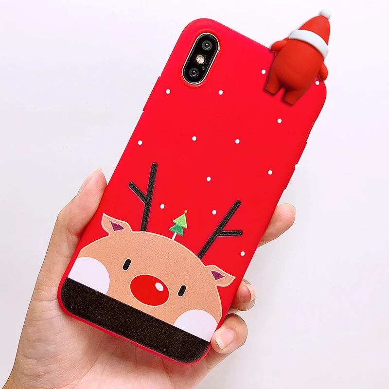 Рождественская елка Чехол для мобильного телефона iPhone XS Max Санта Клауса и