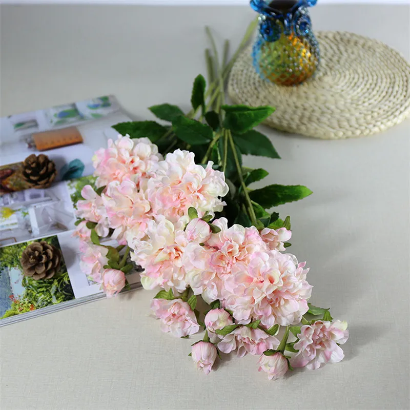 Flone 3 головок искусственные Paeonia цветы ветки искусственная фотосессия цветочная |
