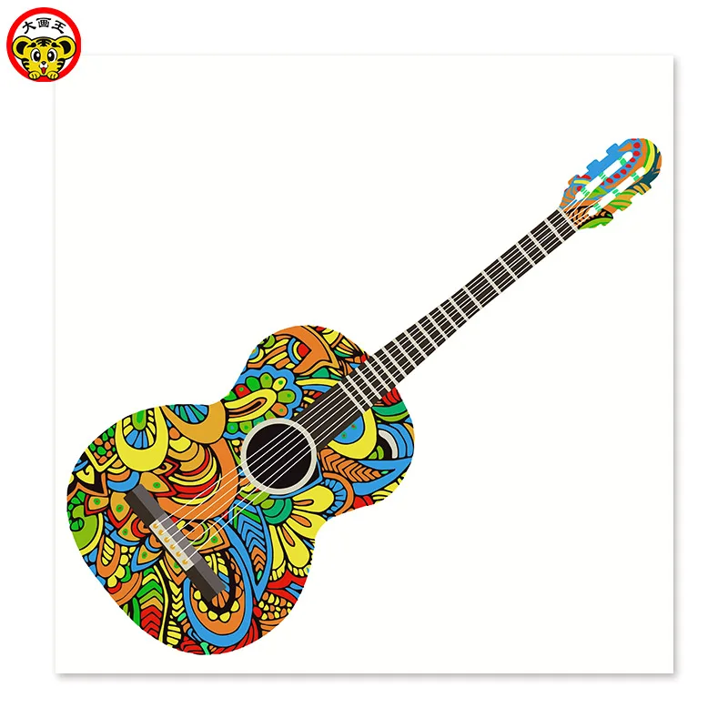 

painting by numbers art paint by number Draw on canvas Digital Painting Abstract guitar Famous paintings Abstract painting Color