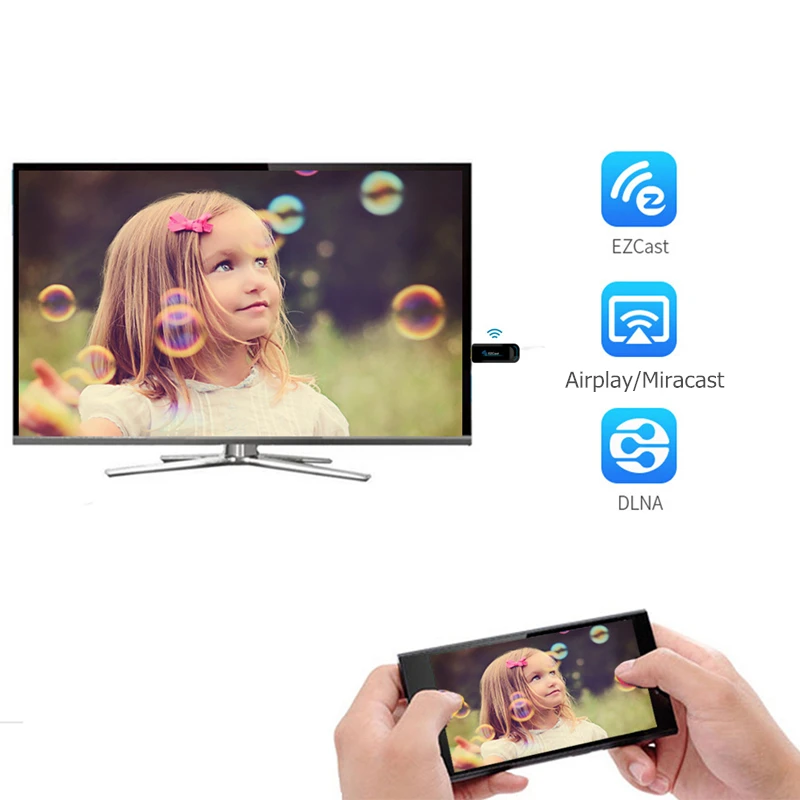 RANKMAN EZcast 2,4G 5G Anycast tv Stick беспроводной WiFi дисплей спутниковый ресивер hdmi ключ Miracast DLNA Airplay 1080 P для Android IOS