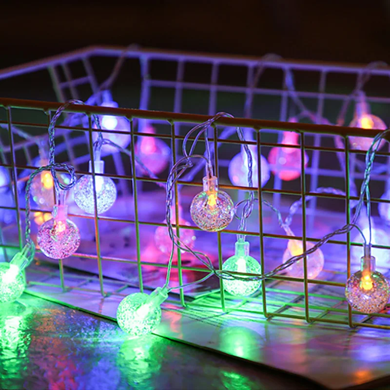 3 м 20LED 6 40LED шары-пузырьки гирлянды рождественские сказочные наружная Батарея