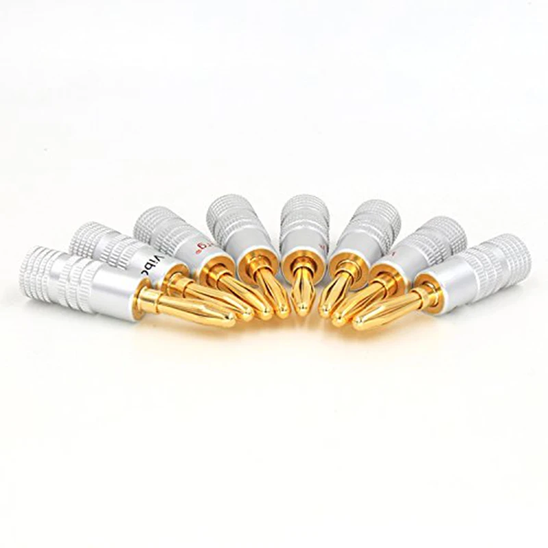 16 шт. позолоченные шурупы с банановым штекером 4 мм 24 к|for cable|cable screwb connector |