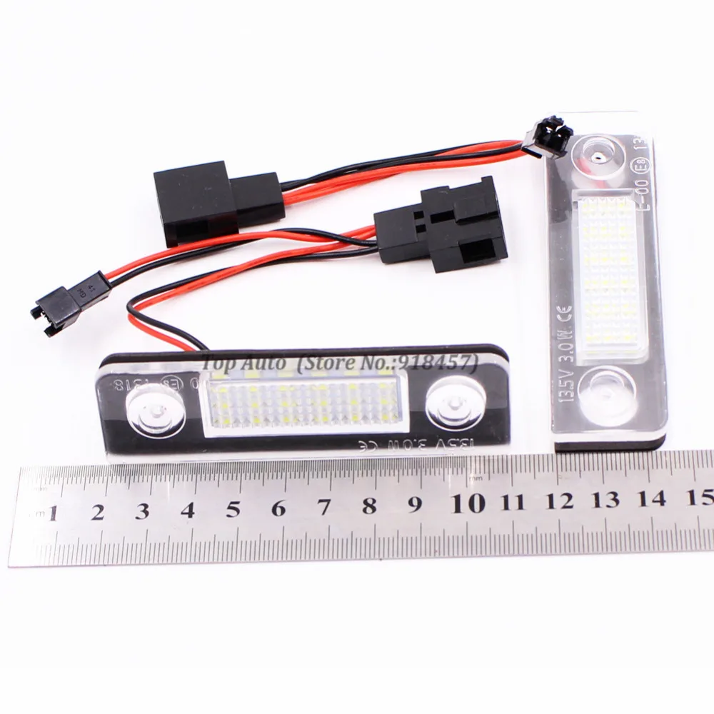 2 шт. Canbus Error Free автомобильный светодиодный номер номерной знак светильник Прямая