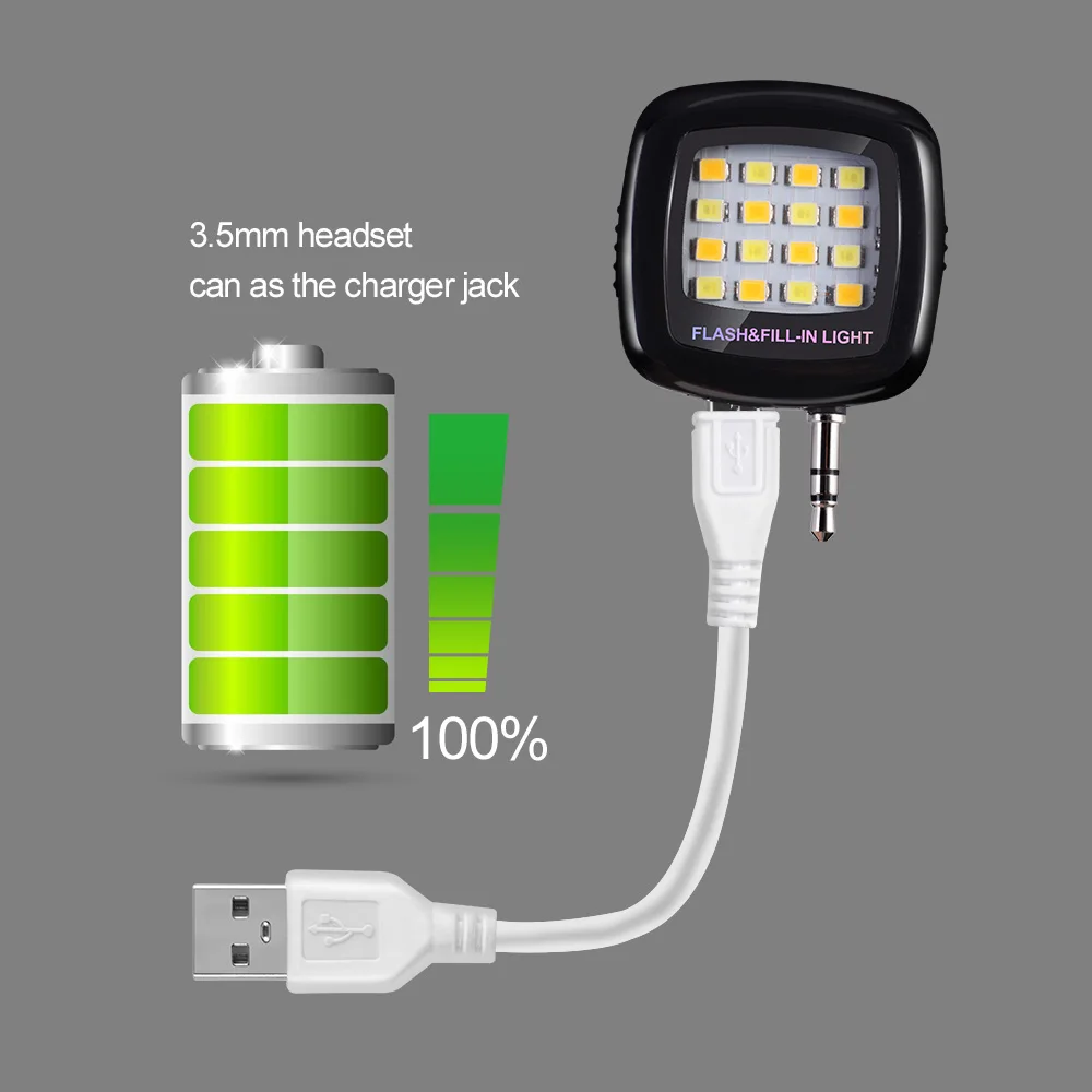 Мобильный телефон светодиодная вспышка регулируемая подсветка для iPhone 7 6s и