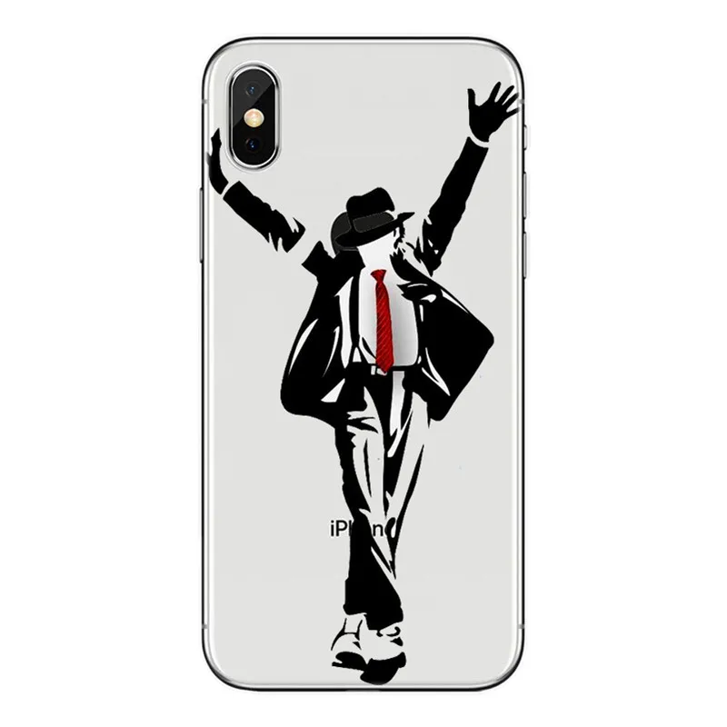 Чехол для телефона Cantor King of Pop MJ Майкл Джексон мягкий чехол из ТПУ iPhone 4 5 6 7 Plus 8