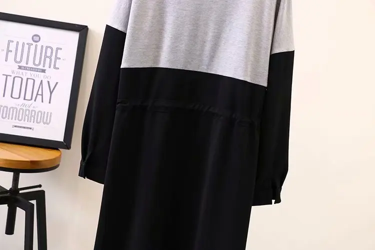 2019 Плюс Размер повседневные платья Весенняя женская одежда модная свободная с