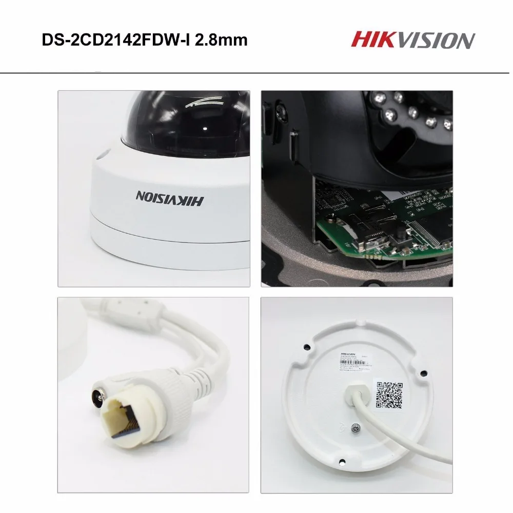 2 шт. оригинальная HIK IP камера 4MP DS-2CD2142FWD-I английская версия замена DS-2CD2132-I CCTV