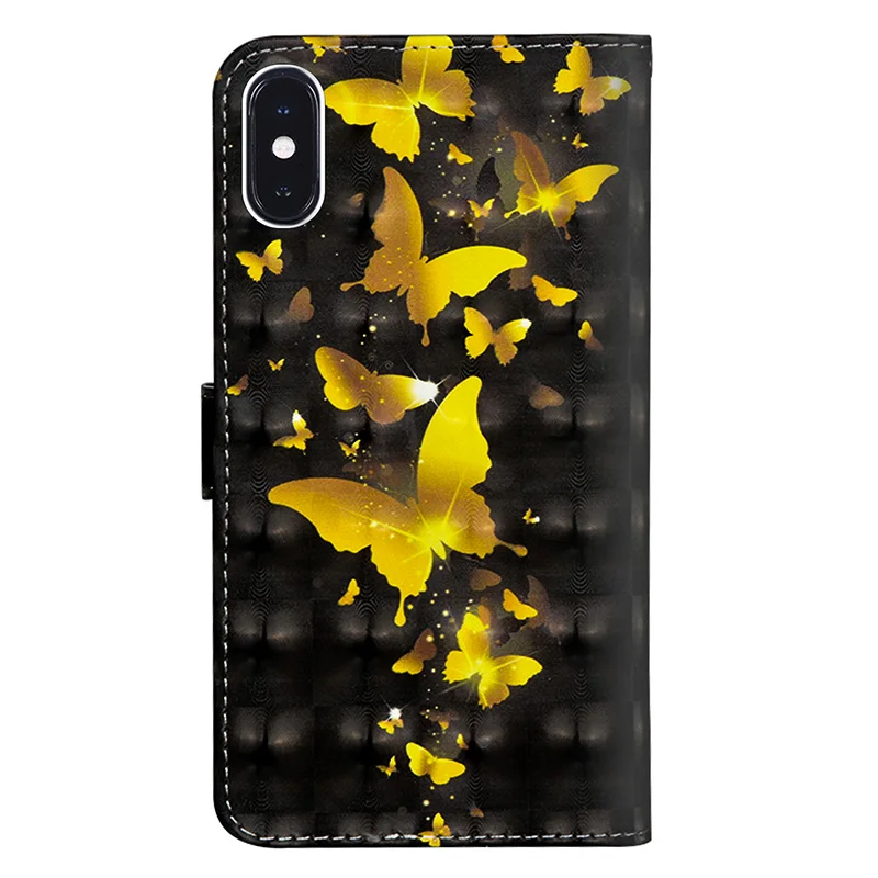 Роскошный чехол из искусственной кожи для iPhone 5 5S SE 6 s 7 8 X кошелек с откидной
