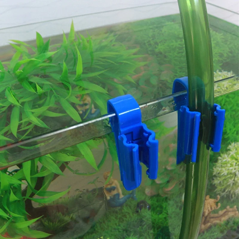 2pcs Aquarium Filtration Hose Holder Water Pipe Filter For Mount Tube Fish Tank Firmly Hold Fixing Clamp Tool|Аксессуары для