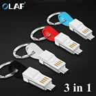 Кабель OLAF Micro USB, для iPhone 8, 7, с подсветкой, портативный, для зарядки и синхронизации данных, аксессуар USB