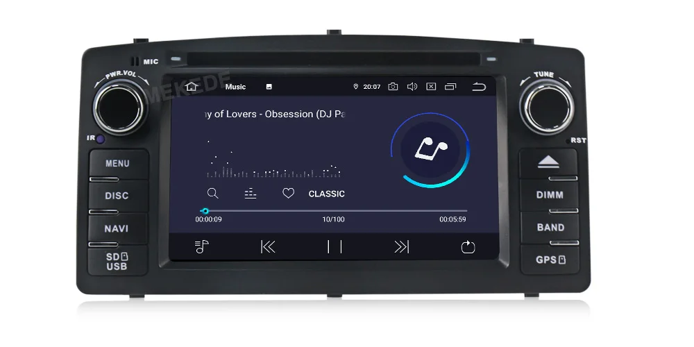 MEKEDE DSP 2G ram 16G rom Android 9,0 четырехъядерный автомобильный аудио dvd плеер gps для BYD F3 Toyota Corolla E120 2003-2006