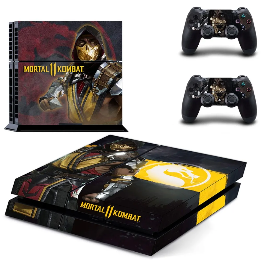 Mortal Kombat 11 PS4 кожи Стикеры наклейка для Sony Игровые приставки 4 консоли и 2