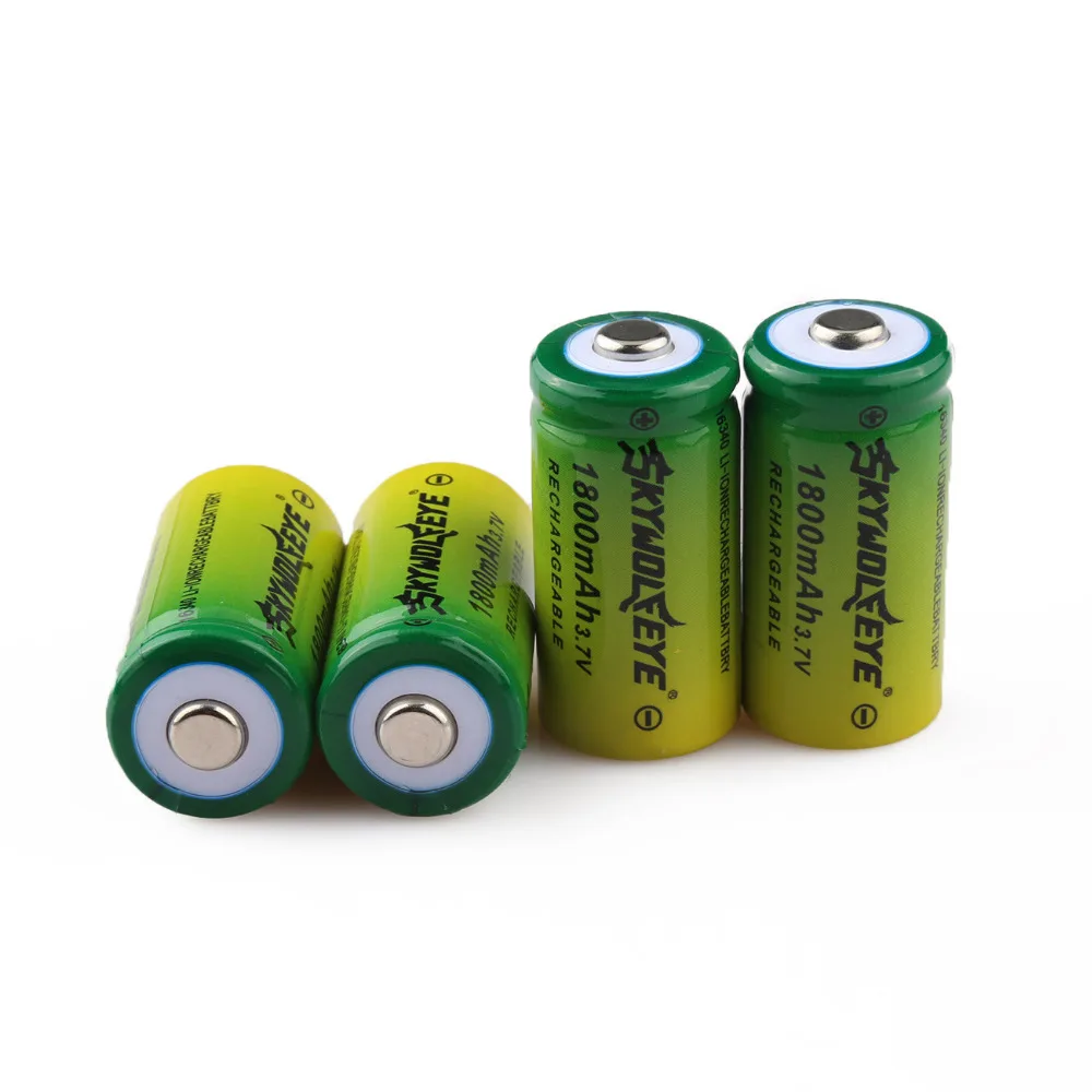 3.7V 1800mAh Lithium Li-ion 16340 Battery CR123A Rechargeable Batteries 3.7V CR123 for Laser Pen LED Flashlight Cell