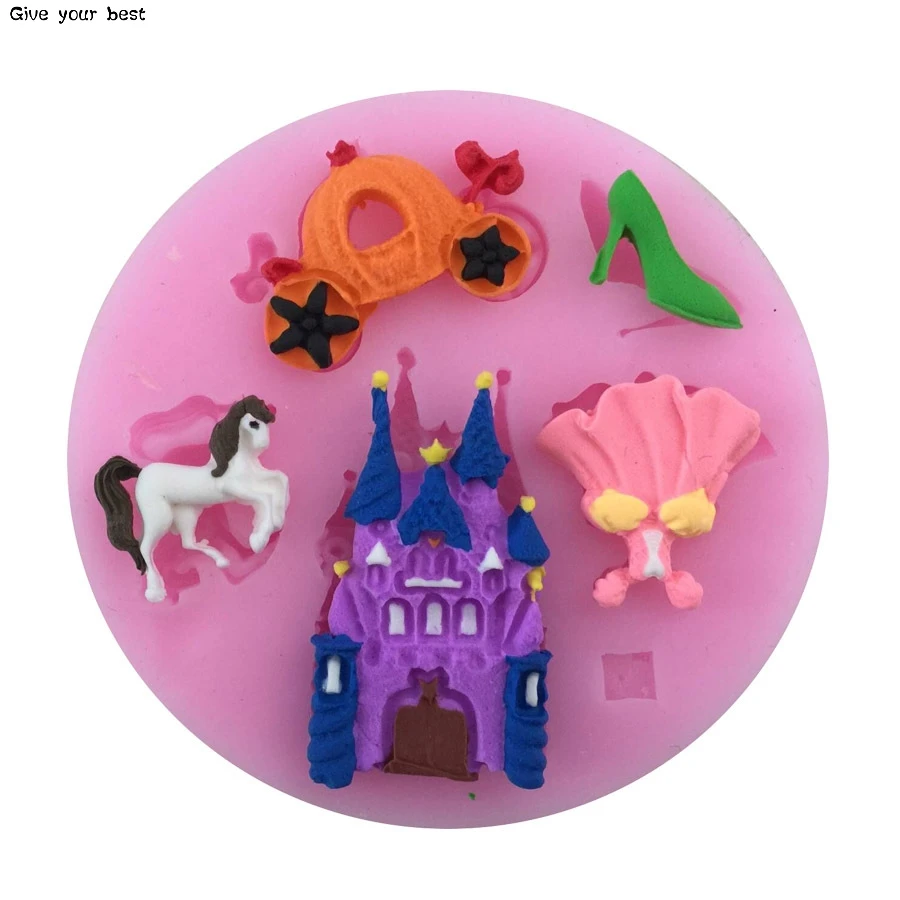 Силиконовая форма для торта в виде тыквы Золушки сказочного замка | Дом и сад