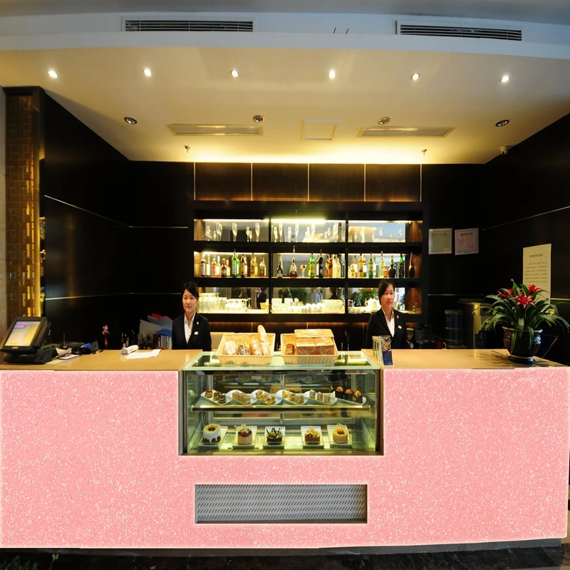 6m one roll pink rainbow glitter wallpaper for kids room modern and home | Обустройство дома