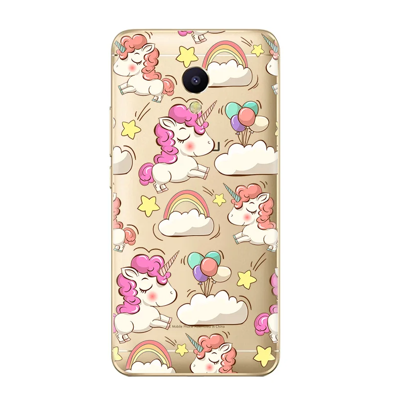Unicorn Phone Case for Meizu M5C M5S Pro 7 Plus U10 U20 M6 Note Cute Rainbow Horse Soft Silicone Back cover TPU |