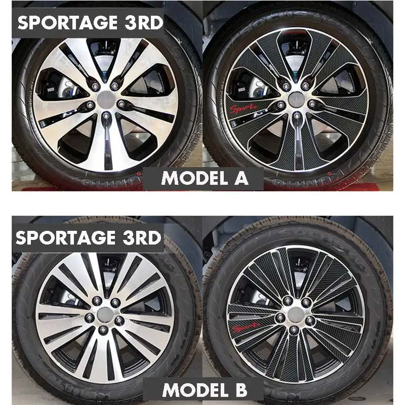 Стайлинг автомобиля виниловые аксессуары из черного углеродного волокна для KIA